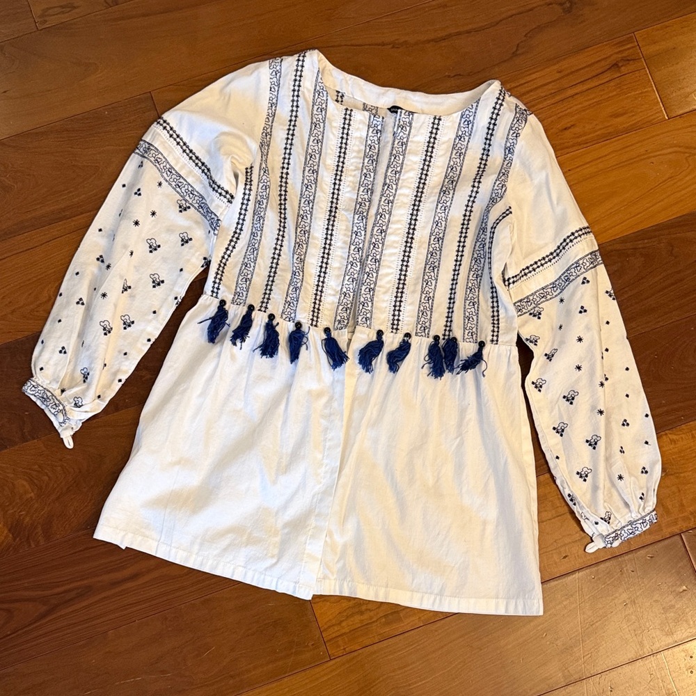 Blue and White Women’s Shirt